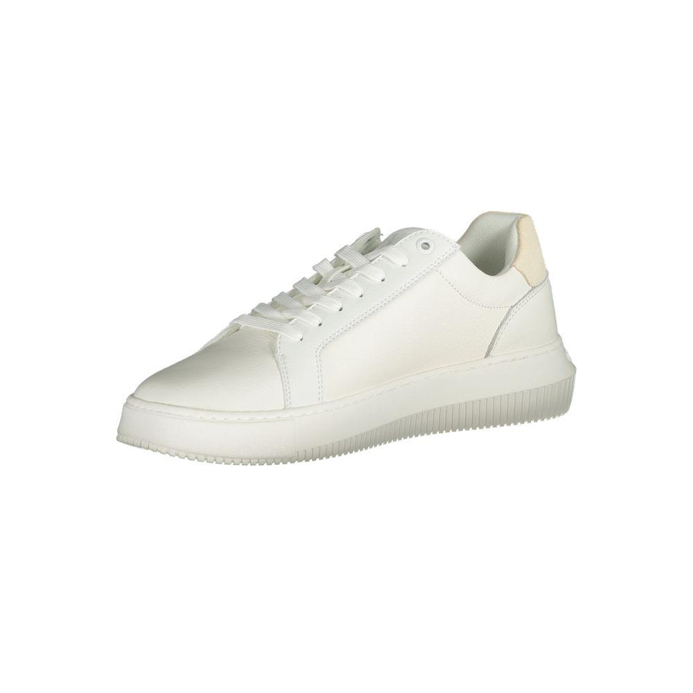 Plattform Sneaker Leder Weiß Kw0kw00327