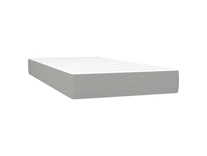 TUERYAFEK Taschenfederkernmatratze Mittel Hellgrau 120x190x20 cm Atmungsaktiver Stoff, Taschenfedern, Schaumstoff, mittelharte Stützung, langlebig
