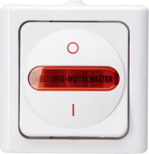 Kopp 562302000 Feuchtraum-Schalterprogramm Komplett Heizungs-Notschalter BlueElectric Arktis-Weiß 1St.
