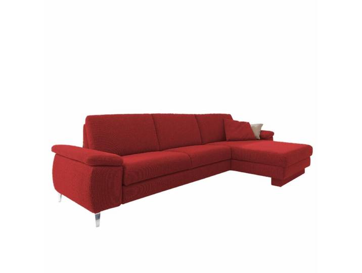 Akad'or Colombia Sofa - rechts , Textilgewebe Q2 uni rot , Basis