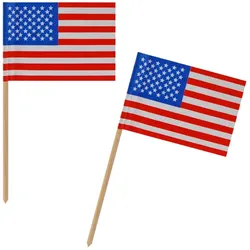 2500x Fahnenpicker "Amerika" 10cm