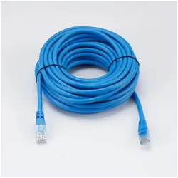 Helden C ble RJ45 Male/Male droit CAT6 U/UTP - Longueur 10M - Bleu - en sachet (U/UTP, CAT6, 10 m), Netzwerkkabel