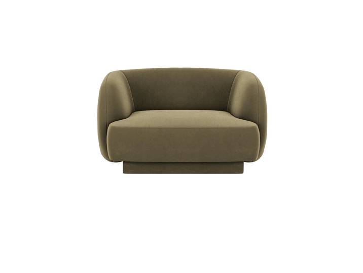 Designsessel „Miley“ Samt Grün Chosen by Bloomingloft