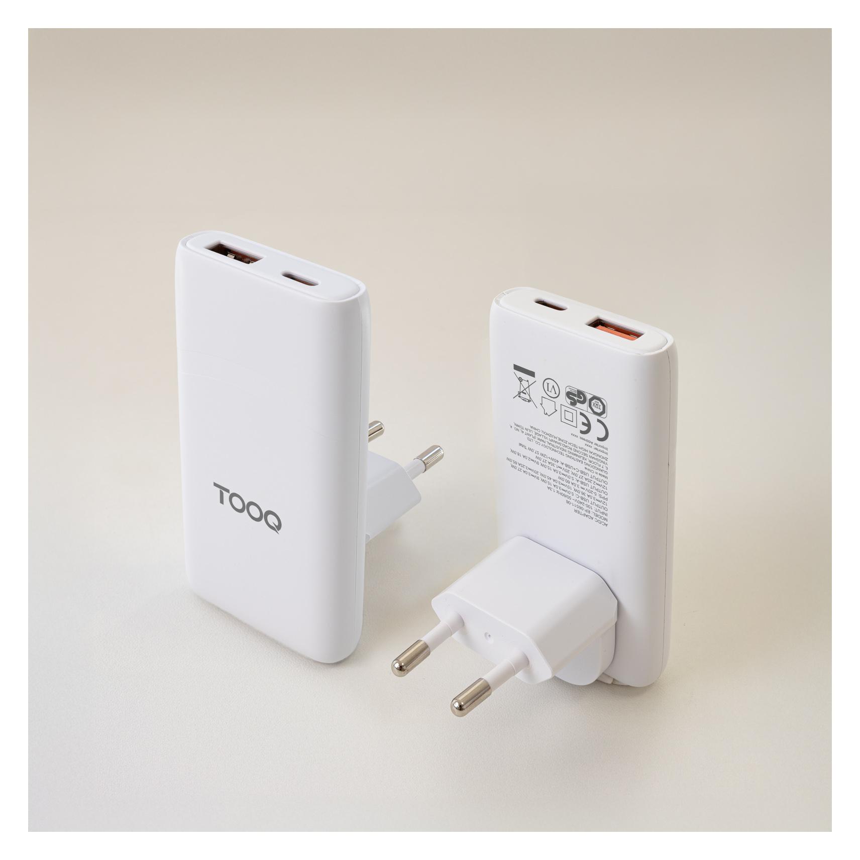 Tooq Technology TQWC-GANSL65W1A1C (65 W, 2 Ports) (TQWC-GANSL65W1A1C)