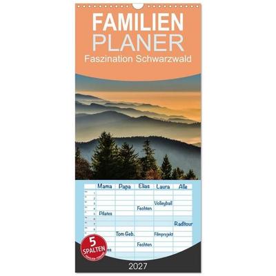 Familienplaner 2027 - Faszination Schwarzwald mit 5 Spalten (Wandkalender, 21 x 45 cm) CALVENDO
