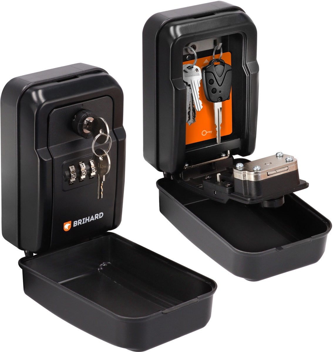 Brihard Key Lock Box XL - Waterdichte en weerbestendige sleutelkast met mechanisch combinatieslot voor noodsleutels