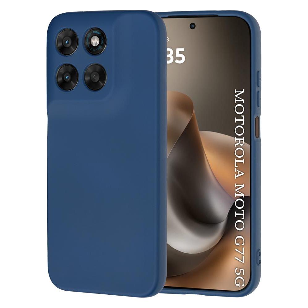 Techsuit - SoftFlex - Motorola Moto G77 / G67 - Navy Blue (Motorola Moto G67, Motorola Moto G77) (68654890)