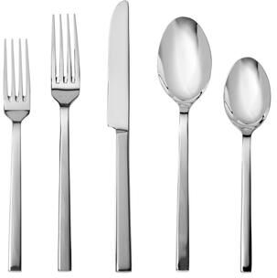Fortessa Viggo 18/0 Stainless Steel, 20 Piece Flatware Set (Service for 4), Black