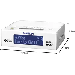 Sangean Dcr-89+ (DAB+, FM), Radio, Weiss