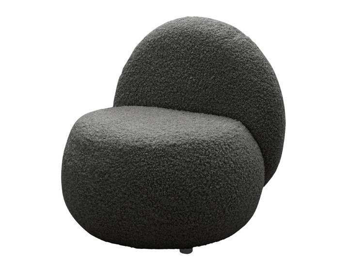 Sessel STOOLA Grau Teddystoff Rola 73 x 76 x 75cm