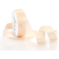 Satinband, creme, 25 mm, 25 m