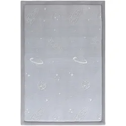 Hakuna Matte Kinderteppich Glow-in-the-Dark 170x120 cm, grau