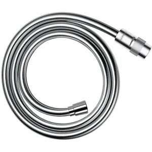 hansgrohe Duschschlauch Isiflex 28249000, verchromt, aus Kunststoff, Verdreh-& Knickschutz, Gewinde 1/2 Zoll, 1,25m