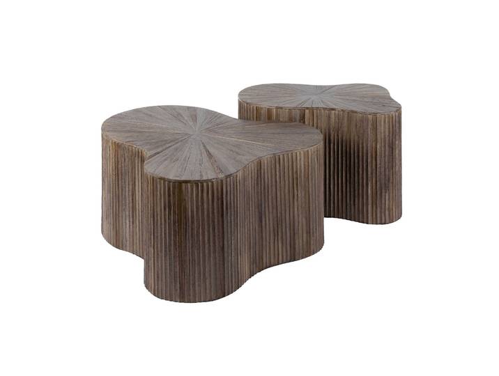 Clemento Maya Teak Couchtisch organisch