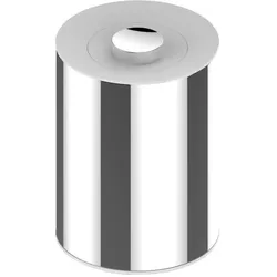 Keuco Plan Abfalleimer mit Deckel 04989070051  5 l, Abfallbehälter / Kosmetikeimer, Standmodell, herausnehmbarer Innenbehälter, Edelstahl / Weiß
