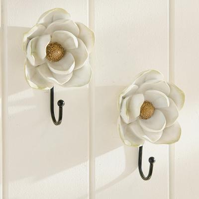 Magnolia Wall Hook, Set Of Two - Grandin Road