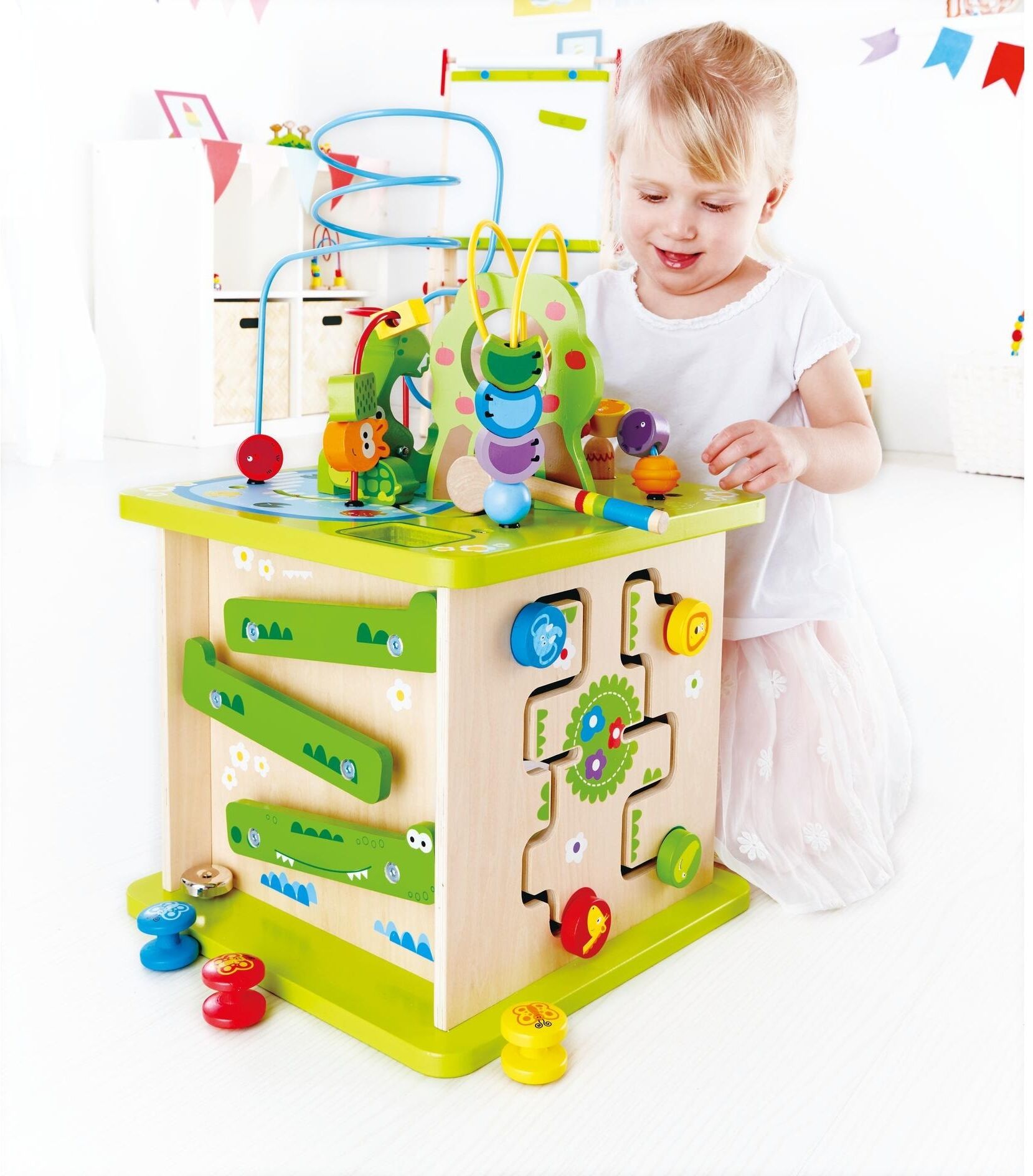 Lernspielzeug HAPE "Wild Safari Adventure Center", Kinder, bunt (frz:), Lernspielzeug Lernspielzeug frz: Einheitsgröße