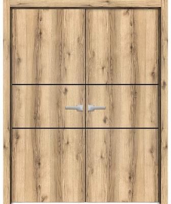 SARTODOORS Planum 0014 Oak Wood Interior Double Doors
