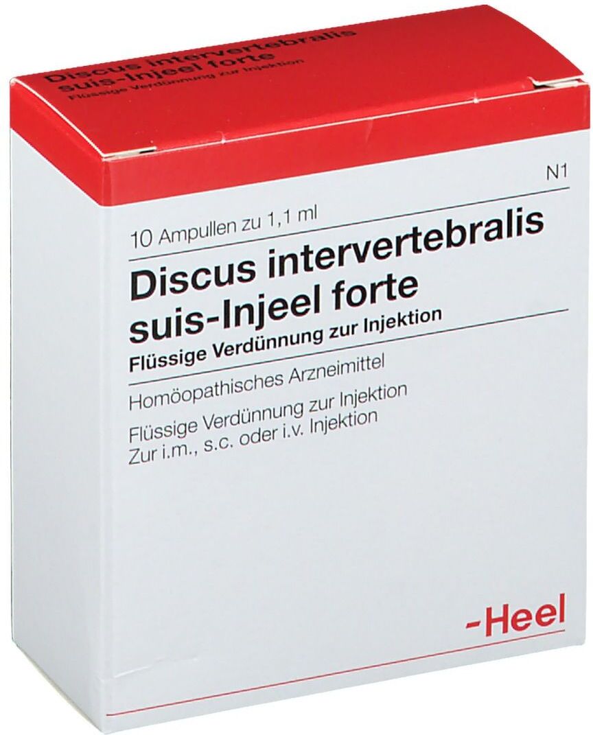 Heel Discus Intervertebralis suis Injeel forte Ampullen 10 St