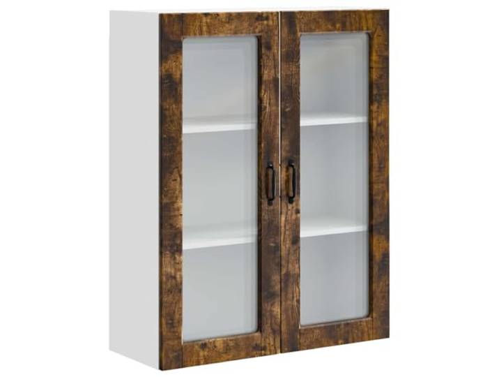 fsahslih Küchen-Wandschrank Holzwerkstoff 2 Türen 80x31x100 cm Eiche Kompakter Hängeschrank für Küche und Essbereich bietet strukturierten Stauraum hinter verschlossenen Fronten für Geschirr.