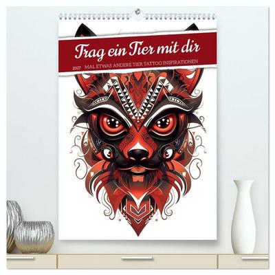 Trag ein Tier mit dir (hochwertiger Premium Wandkalender 2027 DIN A2 hoch), Kunstdruck in Hochglanz