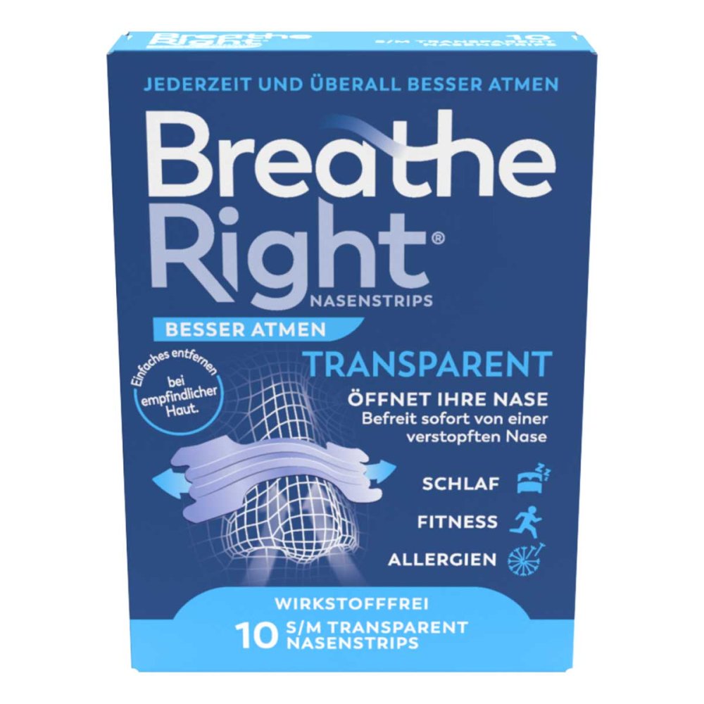Pharma Netzwerk PNW GmbH Besser Atmen Breathe Right Nasenstrips Transparent 18891844