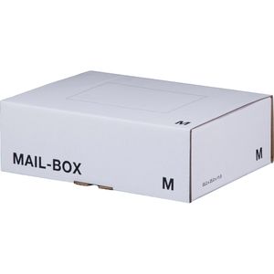Smartboxpro Faltkartons Mail-Box Gr. M, 20 Stück, weiß, Innenmaße: 331 x 241 x 104mm