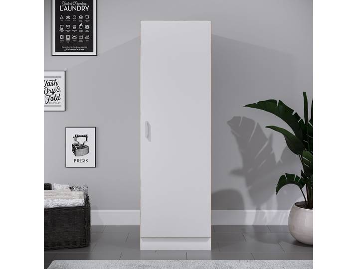 home24 Multifunctionele kast Rislo 162cm wit/wit