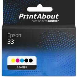 Druckerpatrone kompatibel mit Epson 33 (C13T33374012) - 5-farbig - Multipack