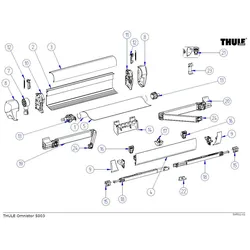 Thule Endkappe (Links/Rechts) passend zu Omnistor 5003