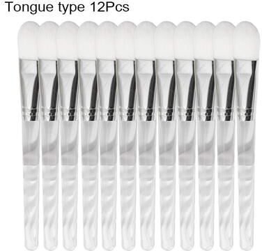 Uplift Essentials 12 Piece Professional Crystal Rod Facial Mask Brush Set tongue Type