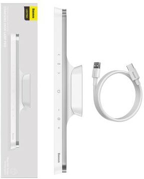 Multisell Products Hub Rechargeable LED Baseus Desk Light, Magnetic Hanging Table Lamp, Stepless Dimming Desk Lamp, Eye Protection For Study An white