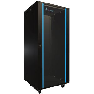 Extralink Netzwerkschrank Standard, EX.14749, 19 Zoll, Standschrank, 600 kg, 600 x 1320 x 600 mm, schwarz, 27 HE