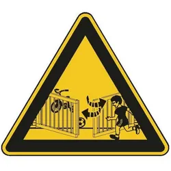 Sommer Warnaufkleber Drehtore