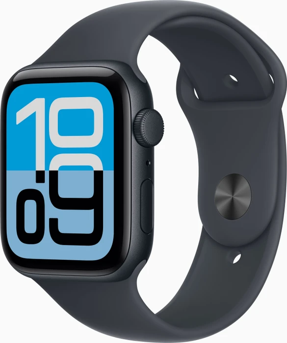 Apple Watch SE 3 44 mm Aluminium Mitternacht mit Sportarmband Mitternacht - S / M