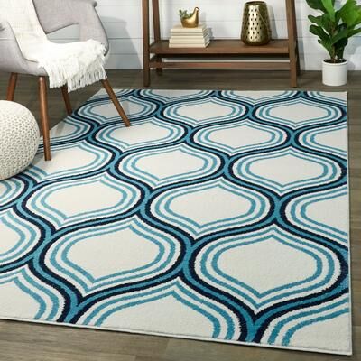 Porch & Den Scottston Trellis Pattern Area Rug