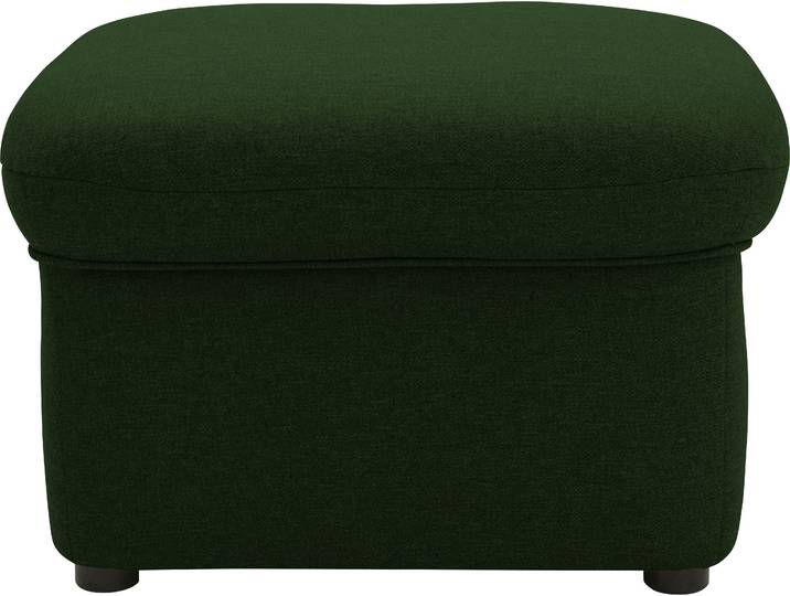 Hocker, 100% Polyester, Grün, 60×60 cm, Feste Polsterung, DOMO Collection