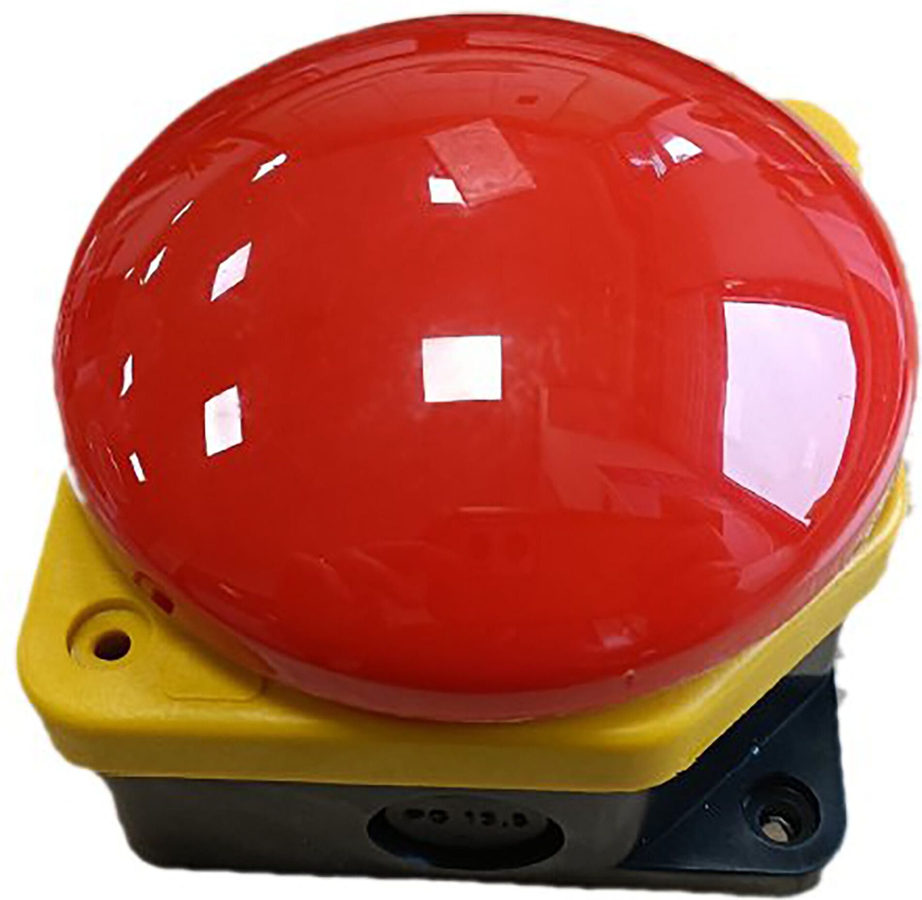 Tecnomat PULSANTE A PALMO EMERGENZA ROSSO Ø 90 IN CUSTODIA 1 CONTATTO NC DIMENSIONI ESTERNE  90x42mm