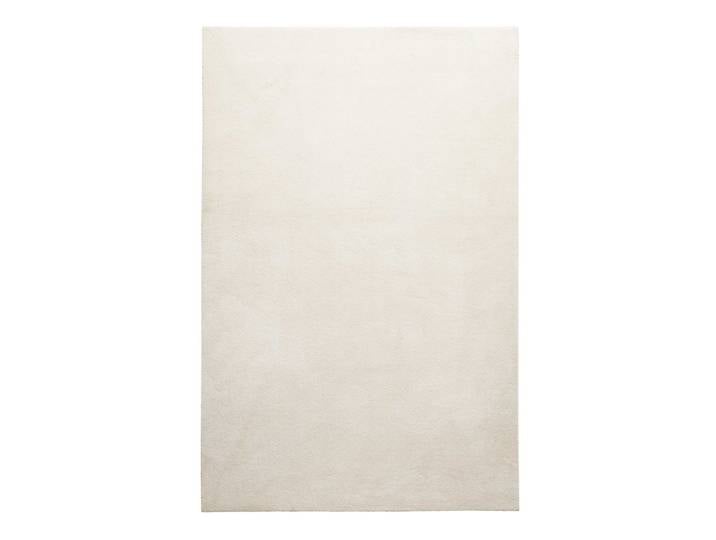 Tapis tissé velours ras blanc beige uni 120x170