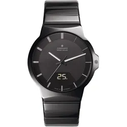 Junghans 18/1133.44 Funk-Solar Herrenuhr Force Keramik
