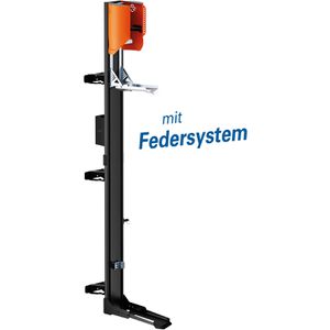 myWall Fahrrad-Wandhalterung HR17L, automatischer Fahrradlift, 32kg Tragkraft, vertikal, mit Ladegerät-Halterung, schwenkbar