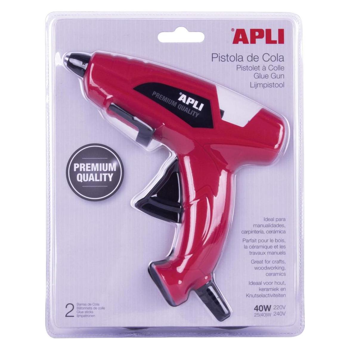 Apli Klebepistole 40 W + 2 Heissklebesticks (13942)