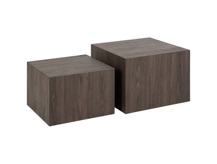Salontisch Dice Aschbraun MDF B 58 T 58 cm - Salontisch