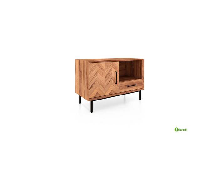 byoak Kommode Leon Kernbuche, Holz, Echtholz,Buche, 97x65x45 cm, Kleinmöbel, Kommoden, Kommoden