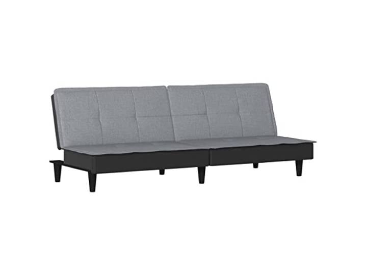 Todiikf Schlafsofa Hellgrau 200 cm Bettsofa Stoff Schlafcouch Vielseitige Schlafcouch mit verstellbarer Rückenlehne und dicker Schaumstoffpolsterung für Schlafzimmer und Gästeräume.
