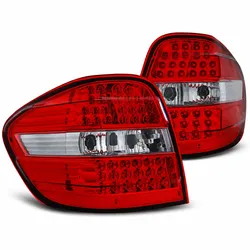 LED-Rückleuchten passend für Mercedes-Benz M-Klasse W164 2005–2008 | Rot/Weiß