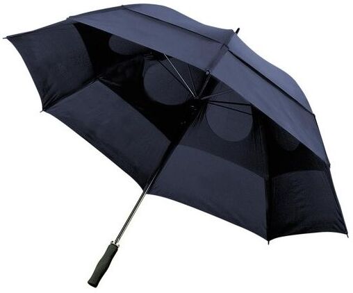 Briquet personnalisable parapluie golf polyester métal bleu