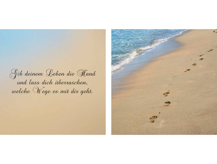Leinwandbild QUEENCE Wege , blau (farbe bild(er): blau), B:80cm H:40cm T:2cm, Canvas, Holzrahmen, Bilder, Leinwandbild, Premium-Leinwandstoff, Handarbeit aus Deutschland, Spruch, 2er Set