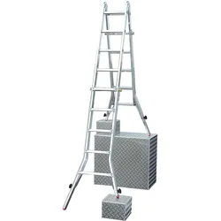 Krause „TELEVARIO“ SPROSSEN-GELENK-TELESKOPLEITER MIT 4 HV 4x5 SPROSSEN