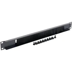 DS-IT 19 “ Kabelmanagement mit Bürstenleiste, Serverschrank Zubehör, Schwarz